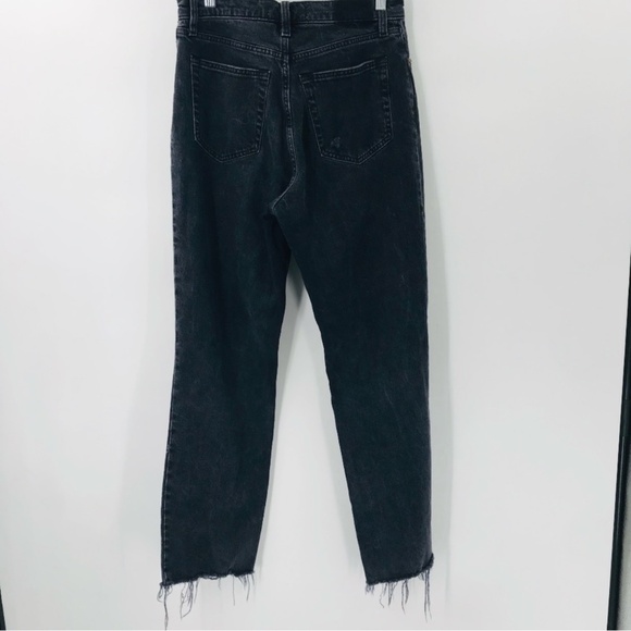 Abercrombie & Fitch The 90s Straight Ultra High Rise Jeans Black Size 28 - Picture 5 of 5